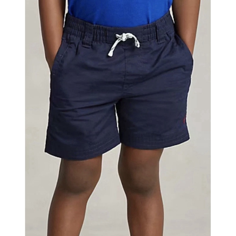 Polo Ralph Lauren Boys Cotton Chino Drawstring Short Twill Shorts, Navy, Size 10
